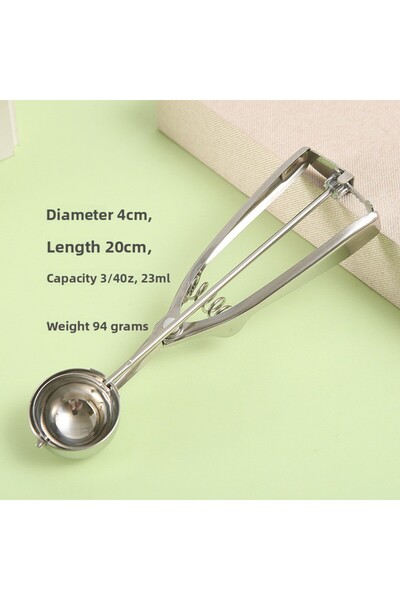 choice2 4cm 1PCS Stainless Steel Ice Cream Scoop Spring Handle 3 Sizes for Ma...