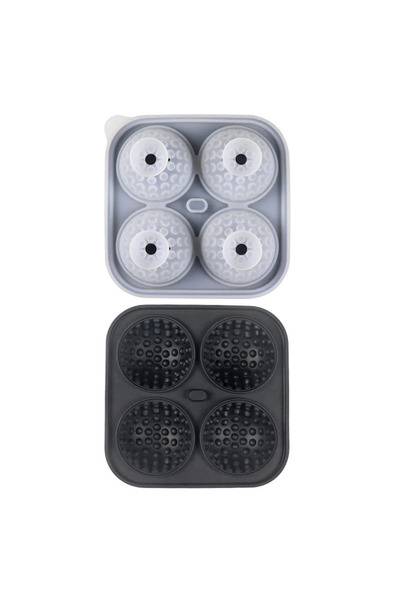 choice2 1PC Black 1-10PCS Ice Cube Mold 3D Golf Ice Puck Hockey Tray Mold Whi...