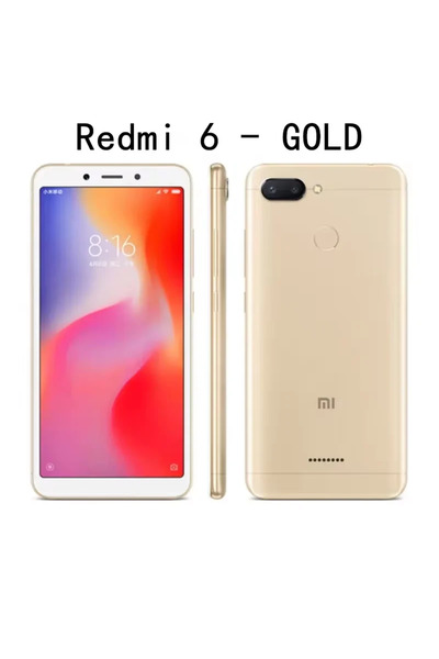 Choice1 شاومي ريدمي 6 الأصلي ذهبي 4 جيجابايت 64 جيجابايت، بطارية 13000 مللي أ...