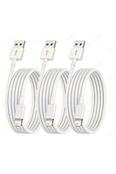 Choice كابل شحن USB من نوع TPU بطول 1 متر، 3-5 قطع، لشحن هواتف آيفون 14، 13، ...