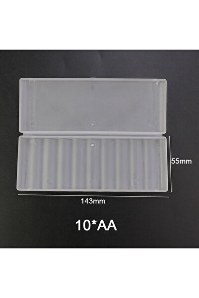 Choice6 10-AA JCD 4/6/8/10 Slots Plastic Hard Container Case Battery Storage ...