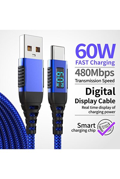 Choice4 كابل شحن سريع USB-A إلى Type-C بطول 2 متر وقوة 60 واط لهواتف آيفون 17...