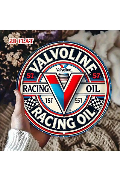Choice لافتة معدنية من الألومنيوم بتصميم Valvoline Vintage Racing Oil مقاس 20...