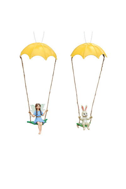 Choice MULTI 2pc Parachute Fairy and Rabbit, Easter Decoration Pendant, Creat...