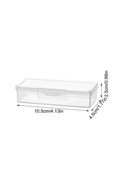 Choice S S/M Transparent Storage Boxes Dustproof Portable Travel Cotton Swab ...