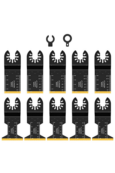 Choice 12PCS Titanium Oscillating Saw Blades Carbide Tooth Multitool Blades C...