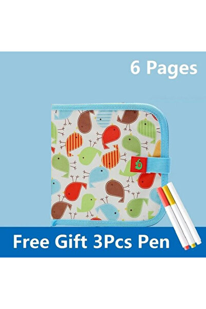 Choice1 Blue Erasable Kids Drawing Book Portable Montessori Painting Toys Bla...