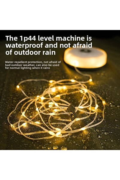 Choice only warm Rollable LED Garland Camping Light with Retractable LED Stri...
