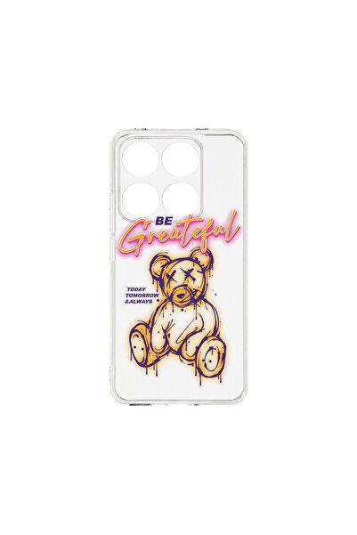 bestcase Калъф за Xiaomi 14T, BestCase™ Прозрачен силиконов 2ММ, Мече - Бъди ...