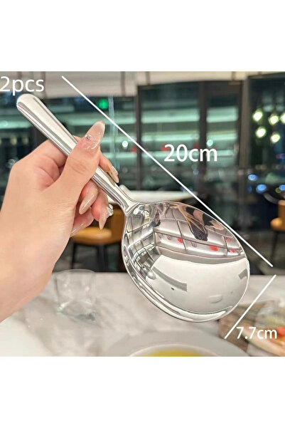 Choice1 4 or 2 Pcs Heat Insulated Stainless Steel Ladles; For Serving Soup an...