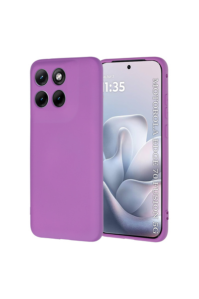 Techsuit Husa pentru Motorola Edge 70 Fusion, SoftFlex, protectie antisoc, mov