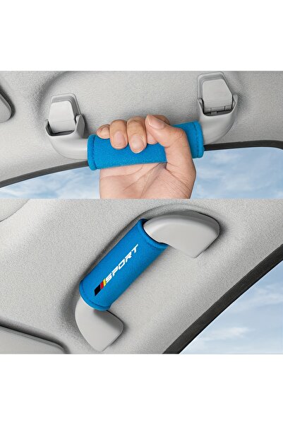 Choice Blue-4pcs 4Pcs Fluff Car Roof Door Handle Protector Car Armrest Cover,...