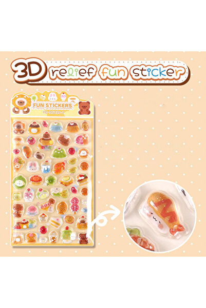Choice3 S30587-2 ملصقات يابانية ثلاثية الأبعاد بـ 6 تصاميم - تصميم كريستالي ب...
