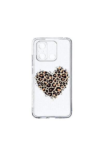 bestcase Прозрачен силиконов калъф 2ММ, съвместим с Xiaomi Redmi 12C, Леопард...