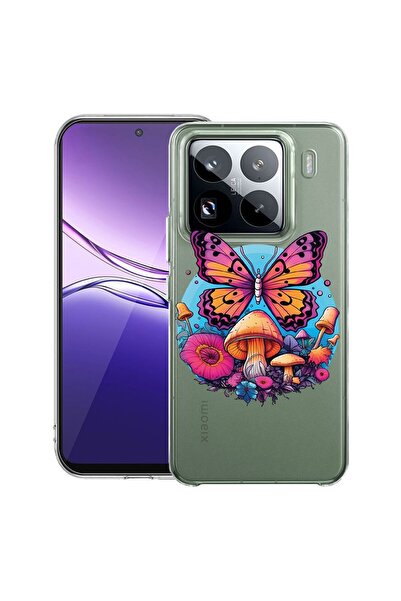 bestcase Прозрачен тънък силиконов калъф, съвместим с Xiaomi 15, Цветове на м...