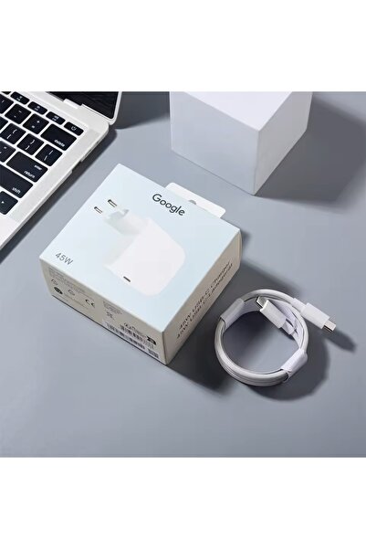 Choice6 شاحن USB-C بقوة 45 واط مع كابل (صندوق أوروبي) لهواتف جوجل بيكسل 10 بر...