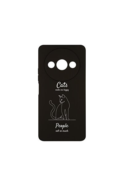 bestcase ¬Æ Husa Slim Silicon pentru Xiaomi Redmi A3, Cats Make Me Happy, 178...