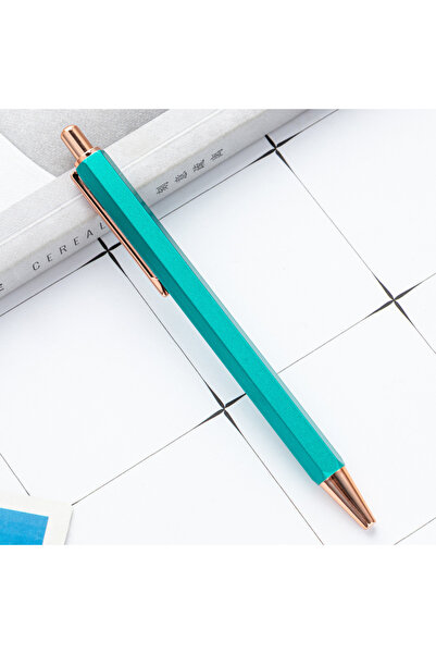 Choice5 black G 1 Piece Lytwtw's Creative Ballpoint Hexagon Metal press Pen S...