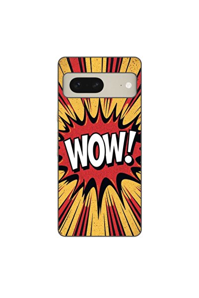 OEM Husa compatibila cu Google Pixel 7 Silicon Gel Tpu Model Comic Book WOW Text