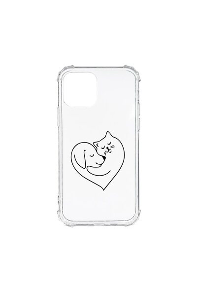 bestcase Husă Antișoc din Silicon Compatibilă cu Xiaomi Mi 11 Lite 4G, Dog An...