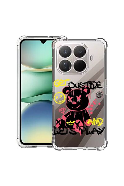 bestcase Husă Antișoc Compatibilă cu Xiaomi 15T Pro, cu Design Ursuleț de Plu...