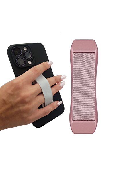 Sonique Magnetic Finger Holder Grip για Κινητά Ροζ Χρυσό