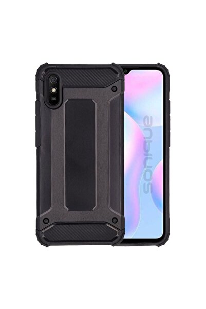 Sonique Θήκη Heavy Armor Xiaomi Redmi 9A / Redmi 9AT Μαύρο