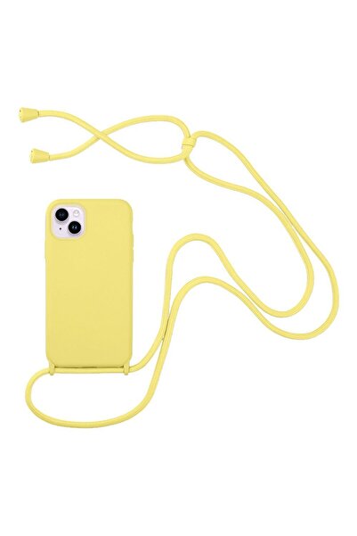 Sonique Θήκη Σιλικόνης με Κορδόνι CarryHang Apple iPhone 14 Plus Κίτρινο