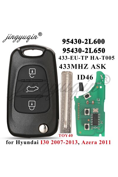 Choice 1 Full Remote key jingyuqin 433MhzASK ID46 Flip Car Key Remote Fob for...