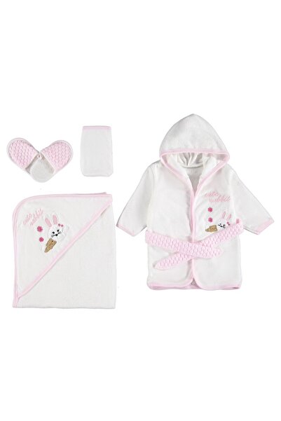 Minimio Kids مجموعة من 4 مناشف أطفال فاخرة مطرزة على شكل طائر