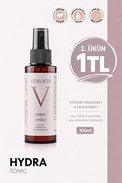VİAVİOR KOZMETİK Gül Özlü Cilt Güçlendirici Tonik Viavior Hydra 100 ml