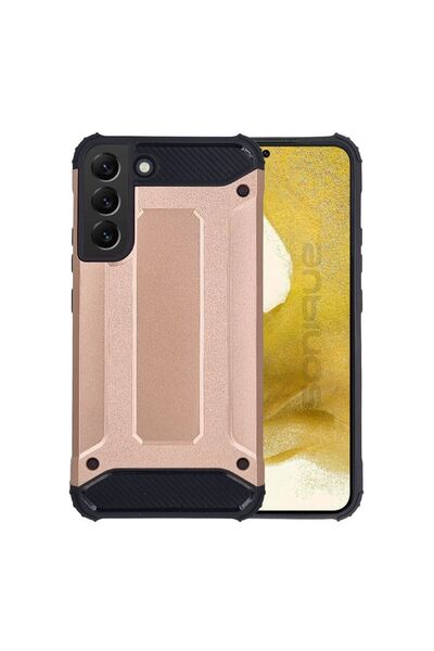 Sonique Θήκη Heavy Armor Samsung Galaxy S22 Plus Ροζ Χρυσό
