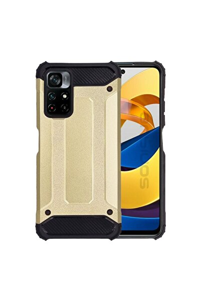 Sonique Θήκη Heavy Armor Xiaomi Poco M4 Pro 5G / Redmi Note 11s 5g Χρυσό