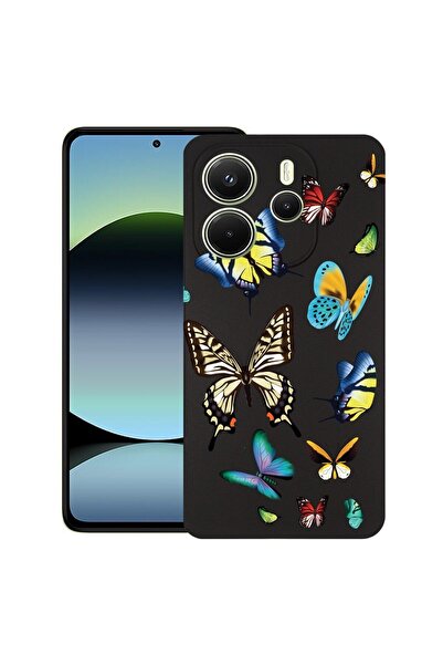 bestcase ¬Æ Husa pentru Xiaomi Redmi Note 14, Beautiful Color Butterflies, Sl...