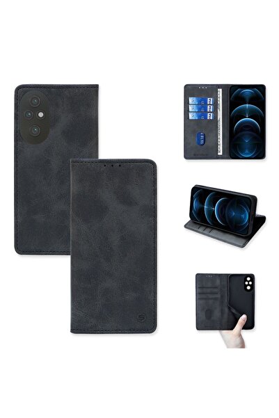 Sonique Θήκη Πορτοφόλι Vintage Magnet Wallet Honor 200 Pro 5G Μαύρο