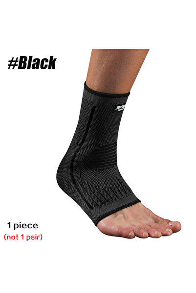 Choice6 M Black 1 Pcs Compression Ankle Brace, Arch Support & Foot Stabilizer...