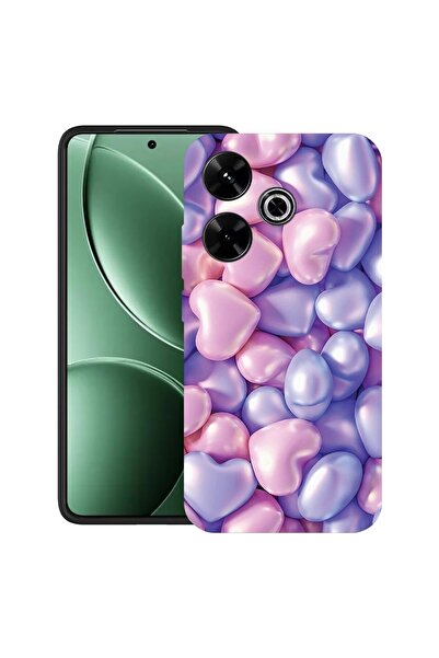 bestcase Θήκη για Xiaomi Redmi 13x με Σχέδιο Χρωματιστές Καρδιές, TPU Ματ Εξα...