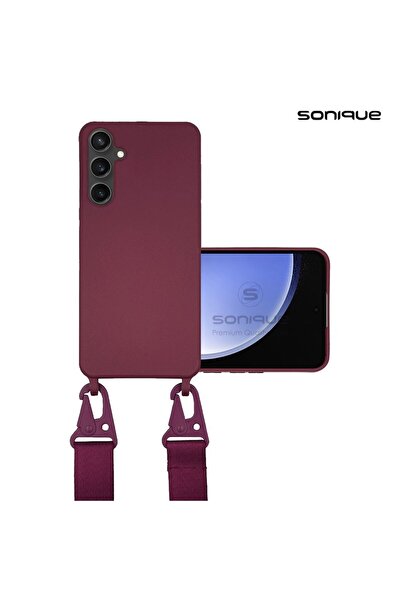 Sonique Θήκη Σιλικόνης με Strap CarryHang Samsung Galaxy S23 FE Μπορντό