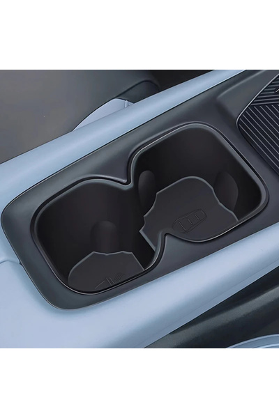 Choice Black Car Water Cup Holder Storage Box Anti-Slip Fixed Beverage Holder...