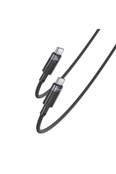 Yesido Καλώδιο CA160 Braided Type-C σε Type-C 60W με αυτόματη αποσύνδεση 1.2m...
