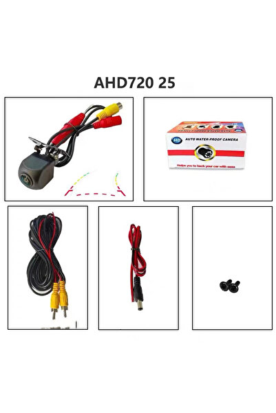 Choice كاميرا خلفية للسيارة برتقالية اللون 12 فولت، AHD 1080P/720P بسرعة 25 إ...