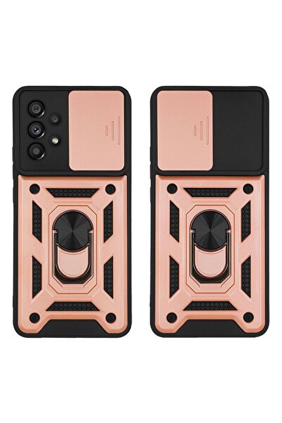 Sonique Θήκη Ring Armor CamPro για Samsung Galaxy A53 5G Ροζ Χρυσό