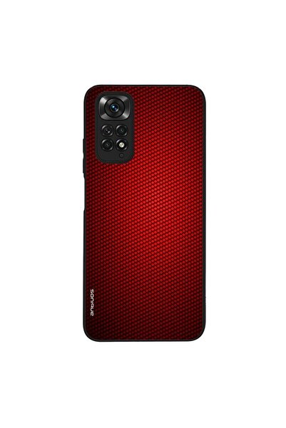 Sonique Θήκη Carbon Series για Xiaomi Redmi Note 11 4G / Redmi Note 11S Κόκκινο