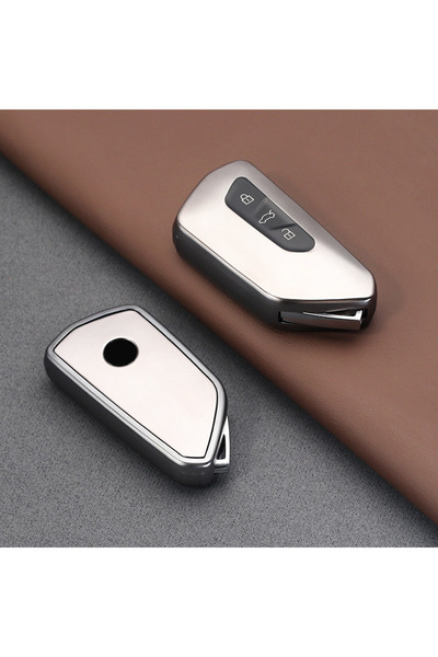 choice2 غطاء معدني رمادي من TPU لسيارات فولكس فاجن جولف 8 MK8 وID3 وID4 وكوبر...