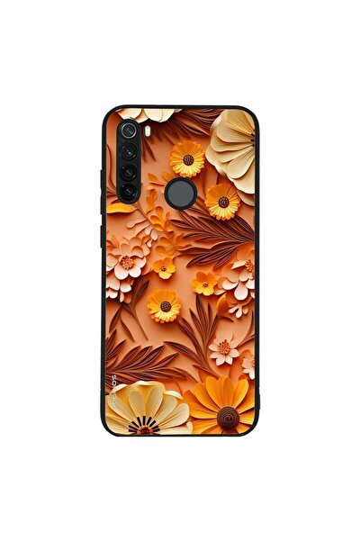 Sonique Θήκη 3D Flower Series για Xiaomi Redmi Note 8T Πορτοκαλί