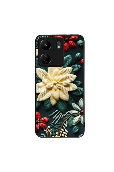 Sonique Θήκη 3D Flower Series για Xiaomi Redmi 13C 4G / Poco C65 4G Πράσινο