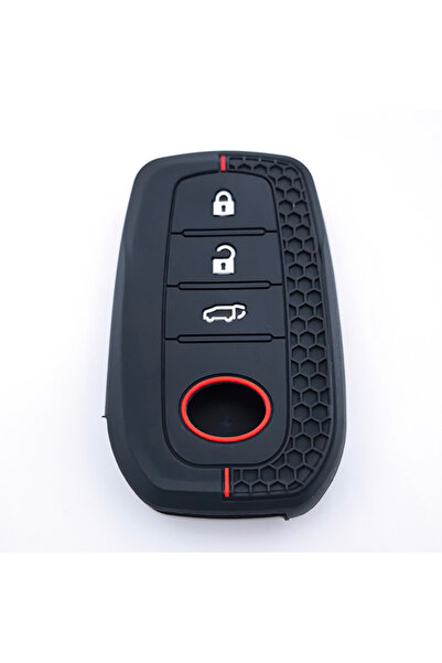 Choice 3 Buttons Silicone Car Key Case Cover Chain For Toyota Corolla Hatchba...