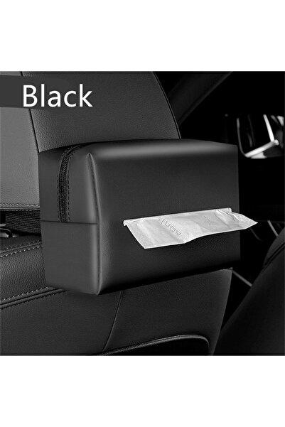 Choice1 Black 1PC Car Tissue Box Sunshade Seat Backrest Suspension Tissue Box...