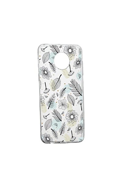 bestcase Силиконов калъф, съвместим с Xiaomi Redmi Note 9 Pro 5G, с цветя, ус...