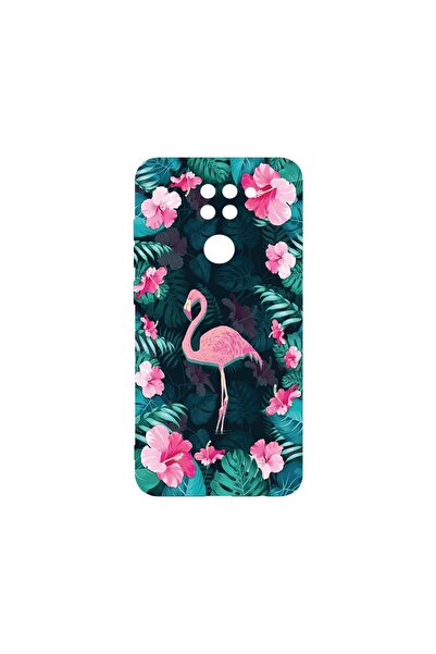 bestcase Тънък силиконов калъф 0.8ММ, съвместим с Xiaomi Redmi Note 9, Фламин...